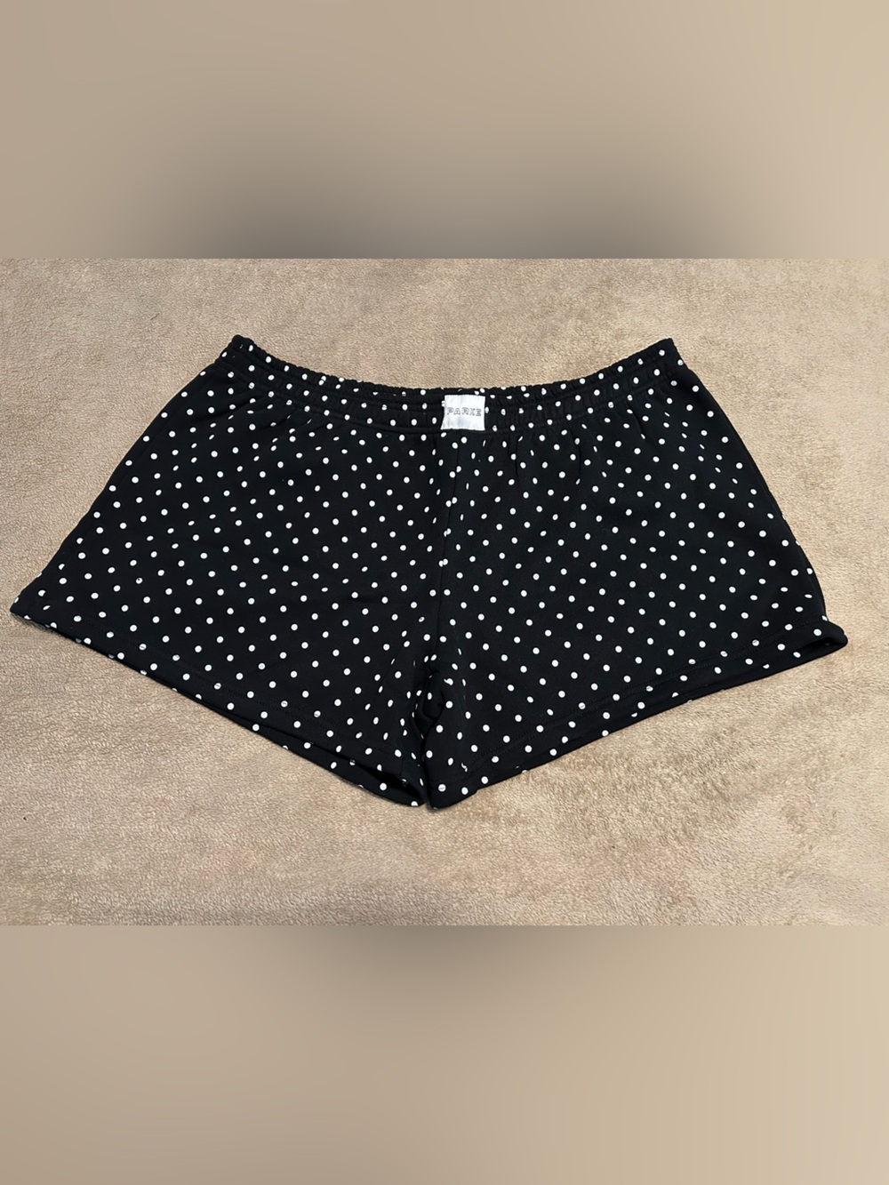 Parke Heritage Boxer Sweatshorts - Black Polka Dot XL NWOT Read Description